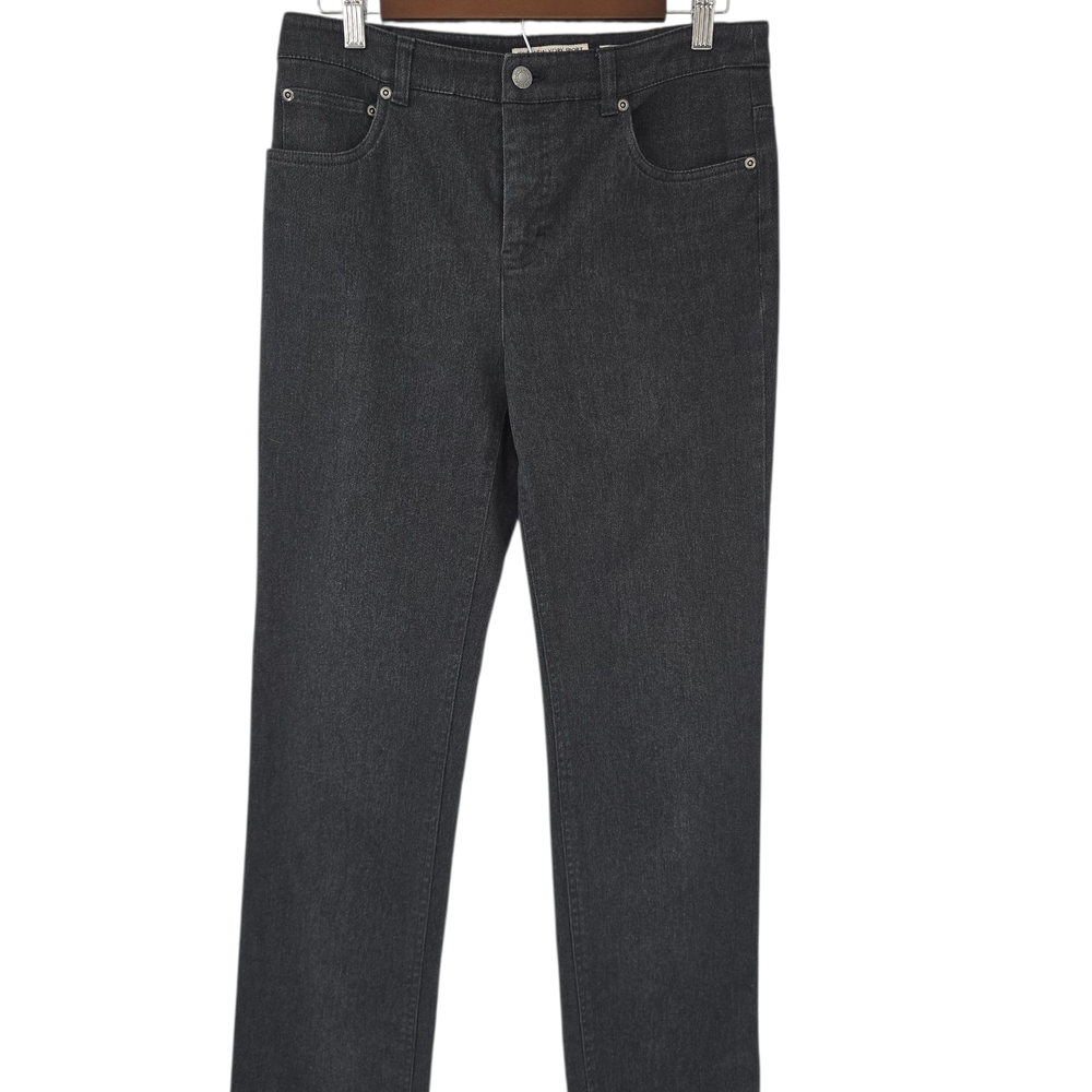 Jones New York Sport W/ Shape Control Stretch‎  Dark Gray Straight Jeans Size 6